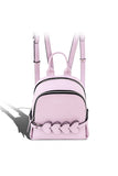 Woman Leather Backpack Lady Anne CUORE Lilac