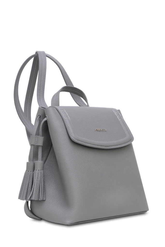 Woman Leather Backpack Lady Anne Glory Gray