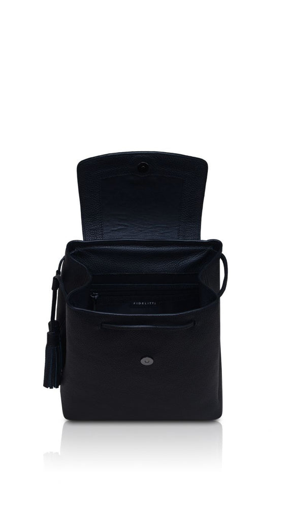 Woman Leather Backpack Lady Anne Glory Midnight Blue