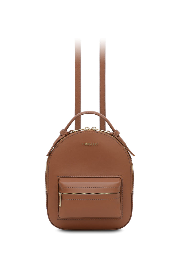 Woman Leather Backpack Lady Anne Prime Chocolate