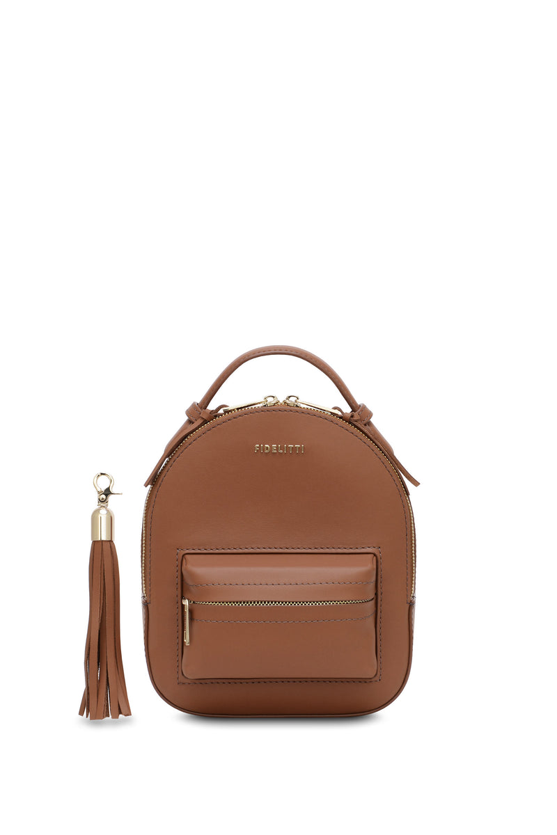 Woman Leather Backpack Lady Anne Prime Chocolate