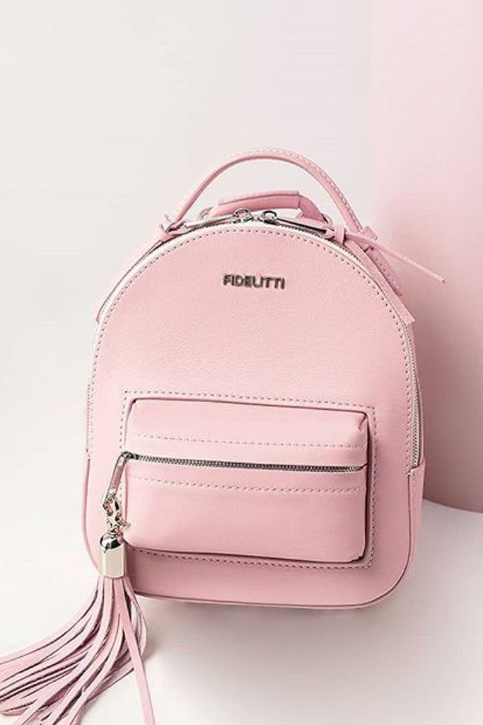 Woman Leather Backpack Lady Anne Prime Light Pink – Ankobags