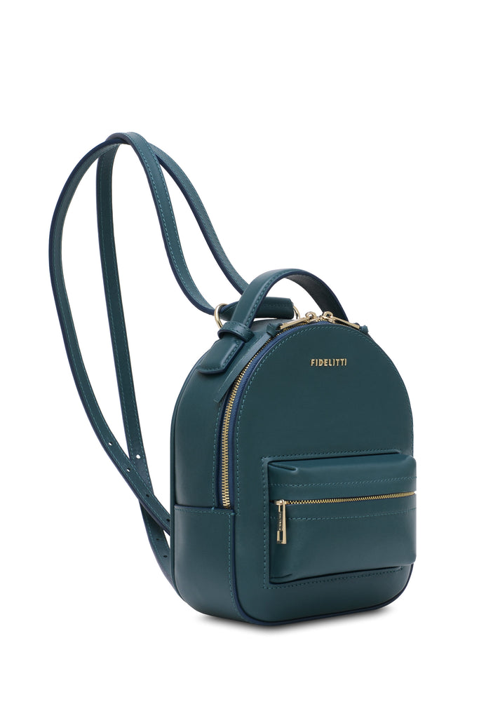 Woman Leather Backpack Lady Anne Prime Teal