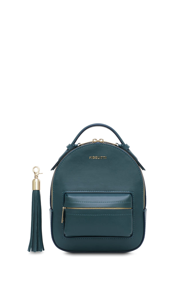 Woman Leather Backpack Lady Anne Prime Teal