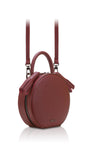Woman Leather Bag Lady Anne Tesoro Crimson