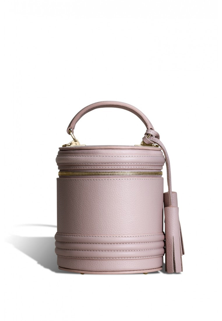 Woman Leather Crossbody Bag Lady Anne Barrel Pink