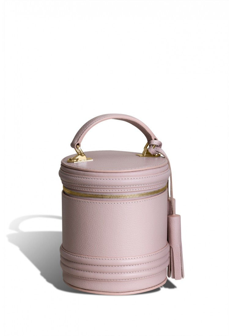 Woman Leather Crossbody Bag Lady Anne Barrel Pink