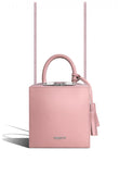 Woman Leather Crossbody Bag Lady Anne Cube Pink
