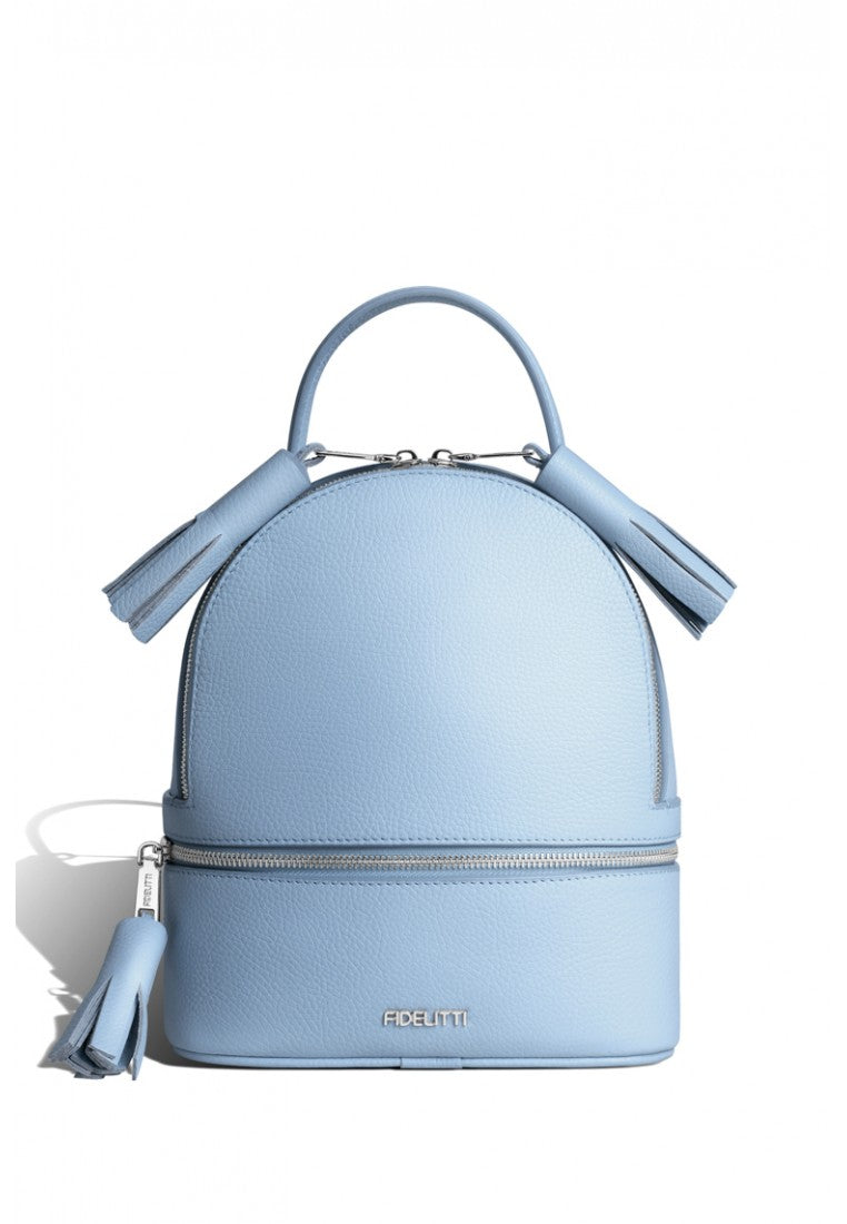 Woman Leather Backpack Lady Anne 'GO GO' Blue