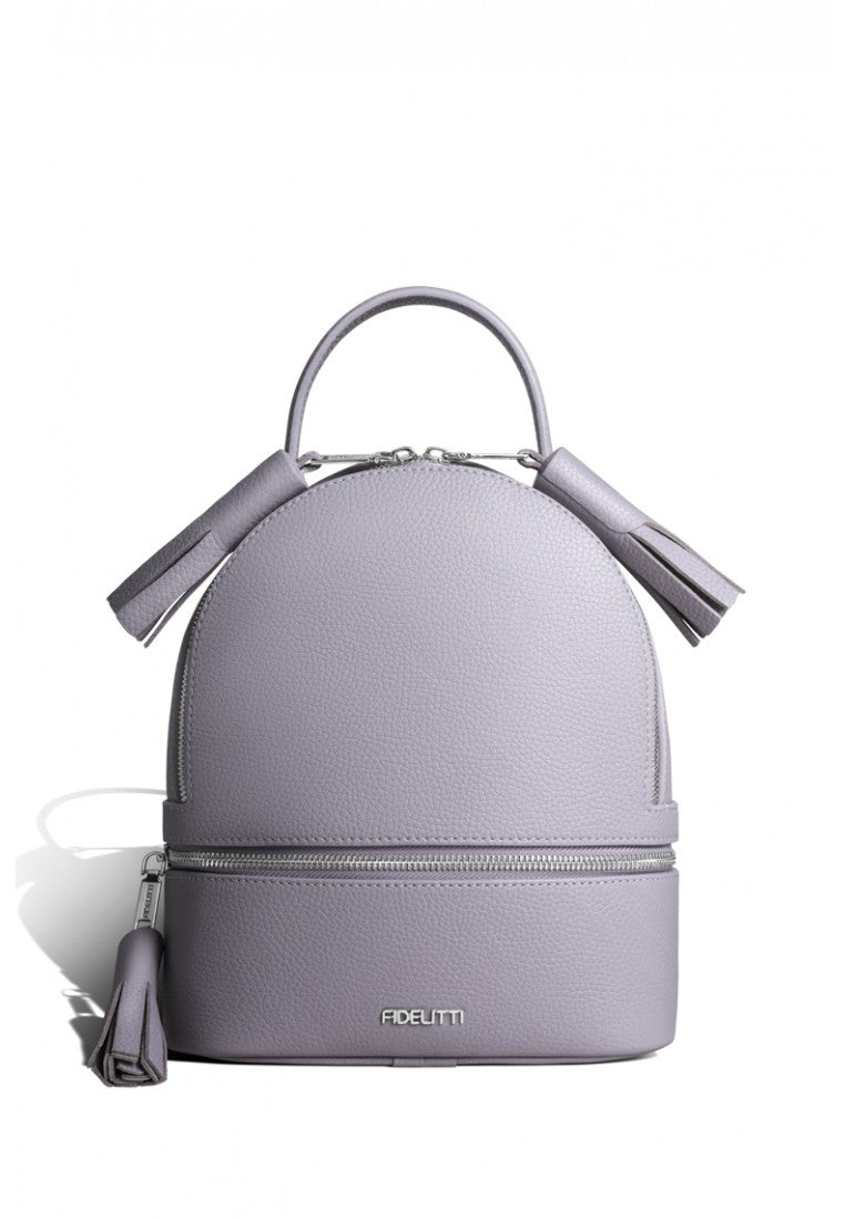 Woman Leather Backpack Lady Anne 'GO GO' Lavender