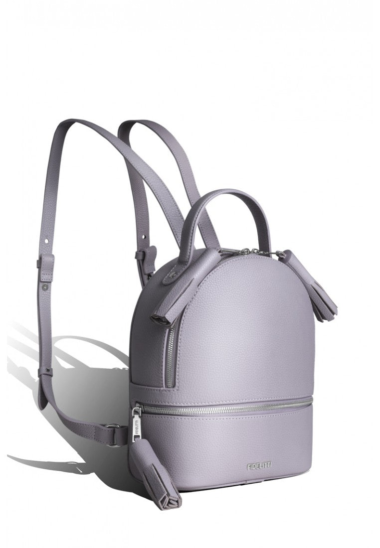 Woman Leather Backpack Lady Anne 'GO GO' Lavender