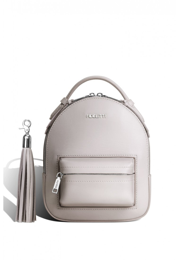 Woman Leather Backpack Lady Anne Prime Light Beige