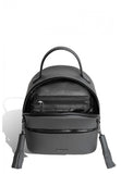 Woman Leather Backpack Lady Anne 'GO GO' Dark Gray