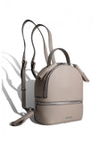Woman Leather Backpack Lady Anne 'GO GO' Beige