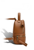 Woman Leather Backpack Lady Anne 'GO GO' Mini Brown