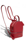 Woman Leather Backpack Lady Anne 'GO GO' Mini Red