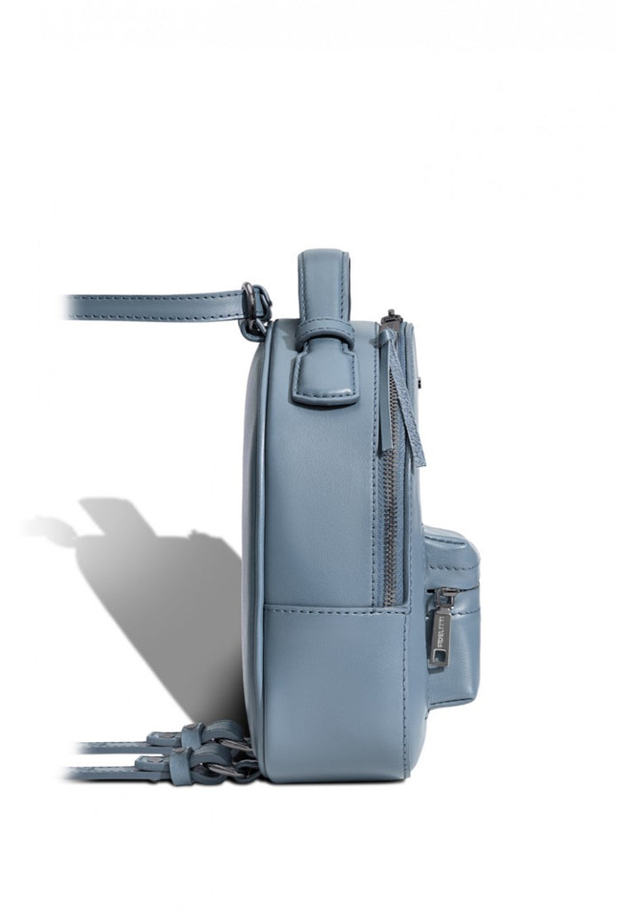 Woman Leather Backpack Lady Anne Prime Light Blue