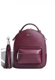 Woman Leather Backpack Lady Anne Prime Dark Red