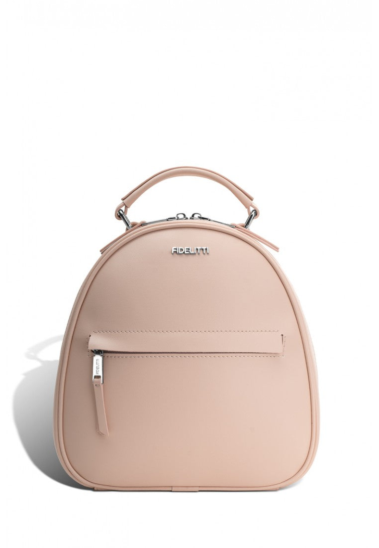 Woman Leather Backpack Lady Anne Vogue Beige
