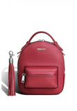 Woman Leather Backpack Lady Anne Prime Dark Red