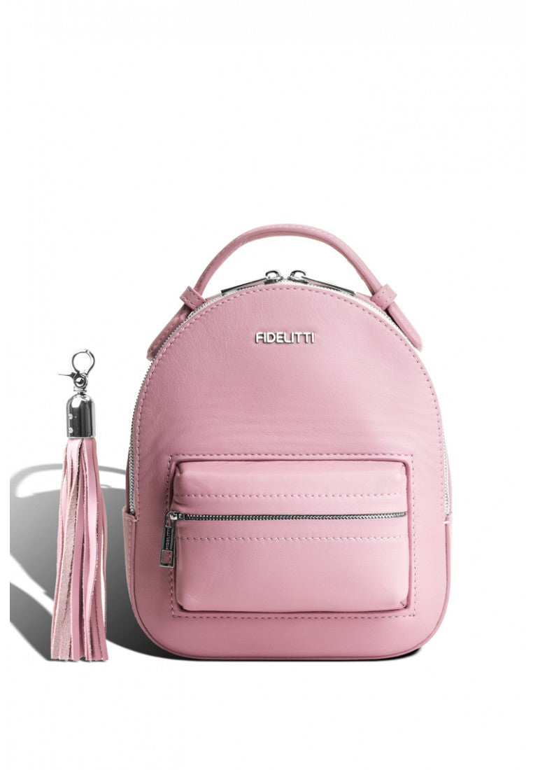 Woman Leather Backpack Lady Anne Prime Pink