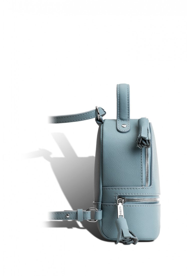 Woman Leather Backpack Lady Anne 'GO GO' Mini Blue