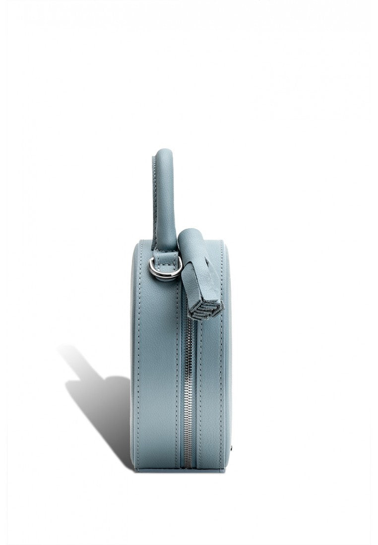 Woman Leather Crossbody Bag Lady Anne Tesoro Mini Blue