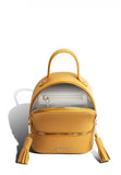 Woman Leather Backpack Lady Anne 'GO GO' Mini Yellow