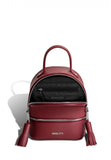 Woman Leather Backpack Lady Anne 'GO GO' Mini Burgundy