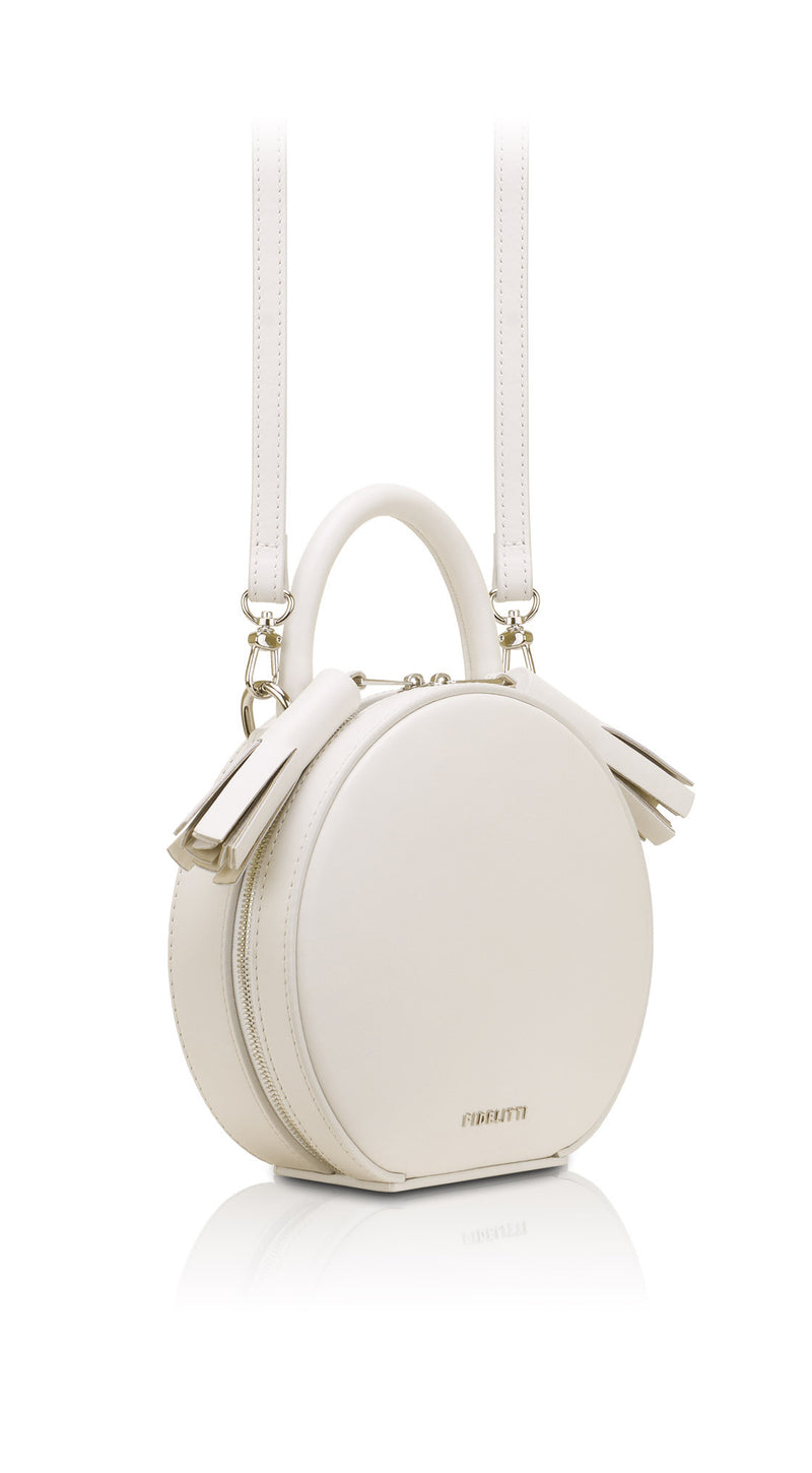 Woman Leather Bag Lady Anne Tesoro Mini Ivory