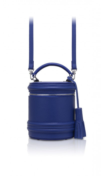 Marina Medium crossbody bucket bag Navy/Burgandy/White Adjustable strap -  Aaluna