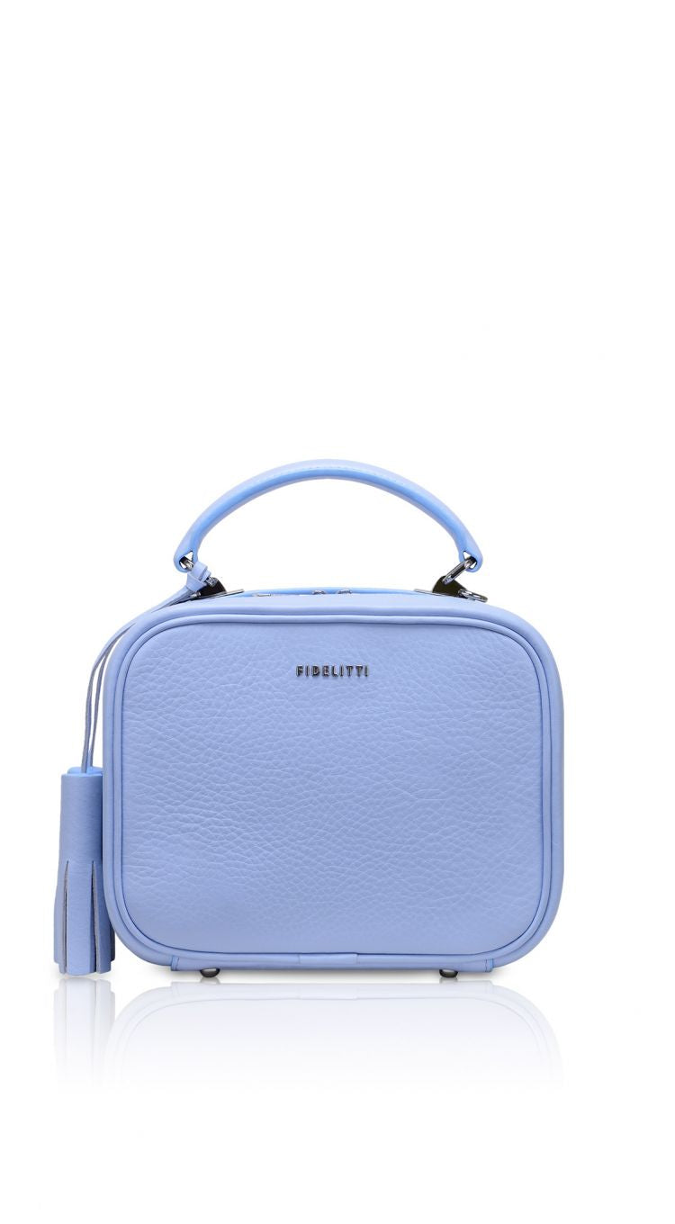 Woman Leather Cross Body Bag BonBon Blue