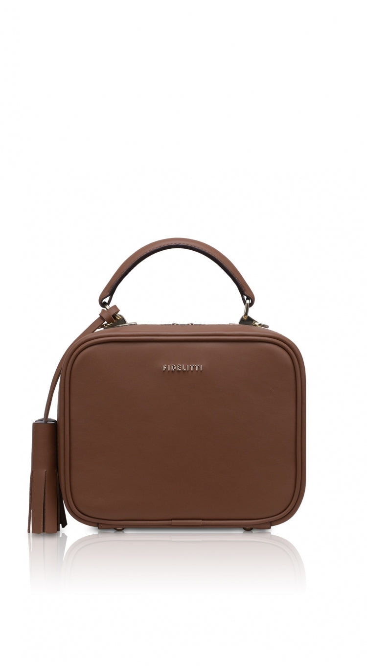 Woman Leather Crossbody Bag BonBon Chocolate