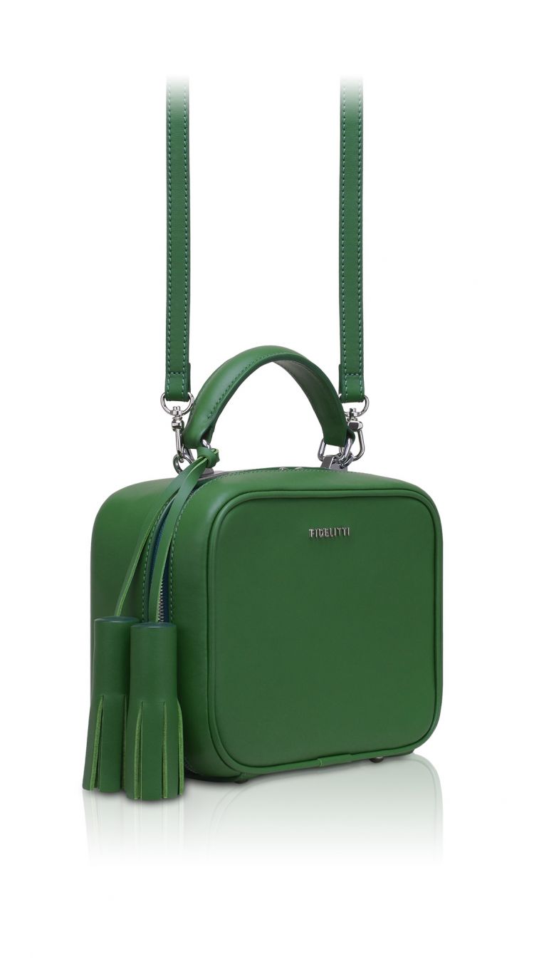 Woman Leather Crossbody Bag BonBon Green