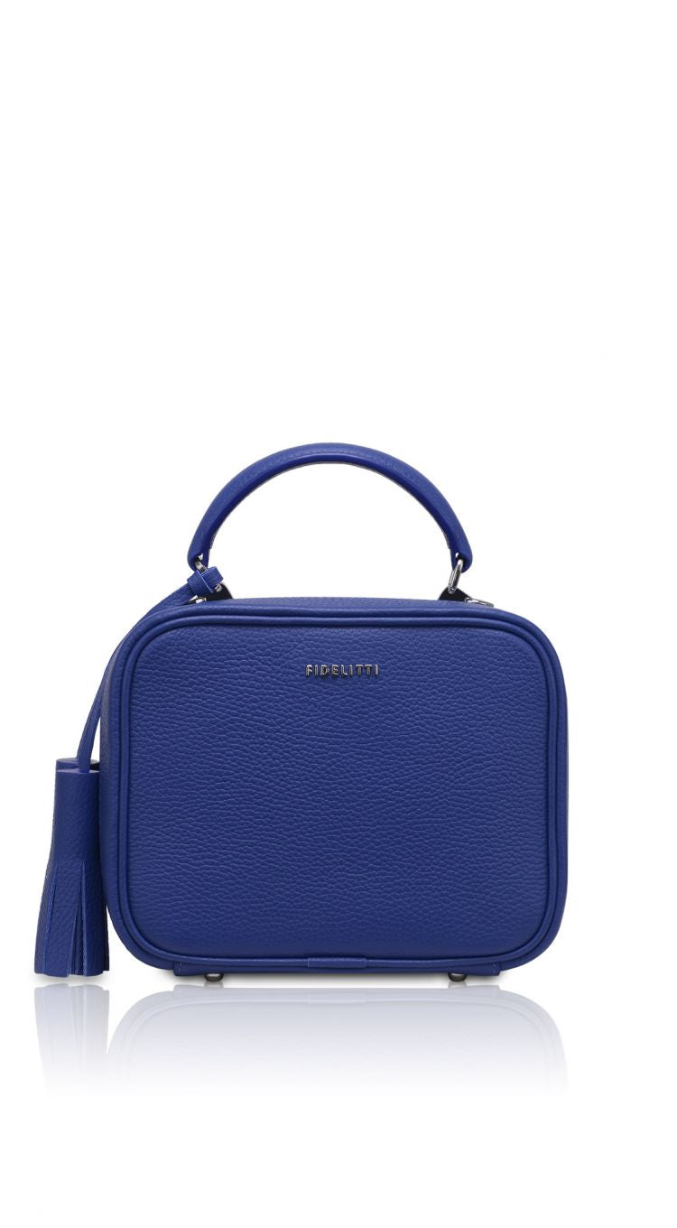 Woman Leather Crossbody Bag BonBon Mediumblue