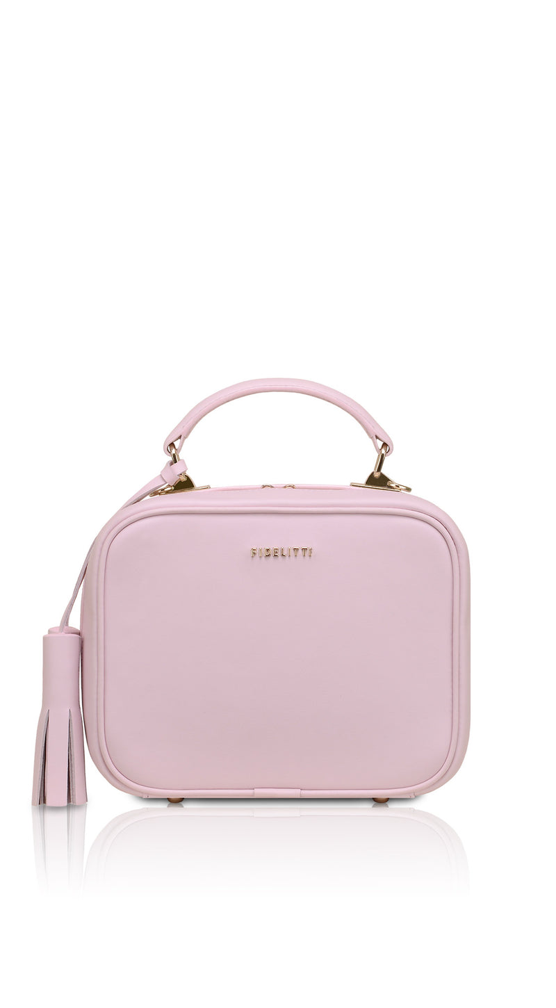 Woman Leather Cross Body Bag BonBon Mistyrose