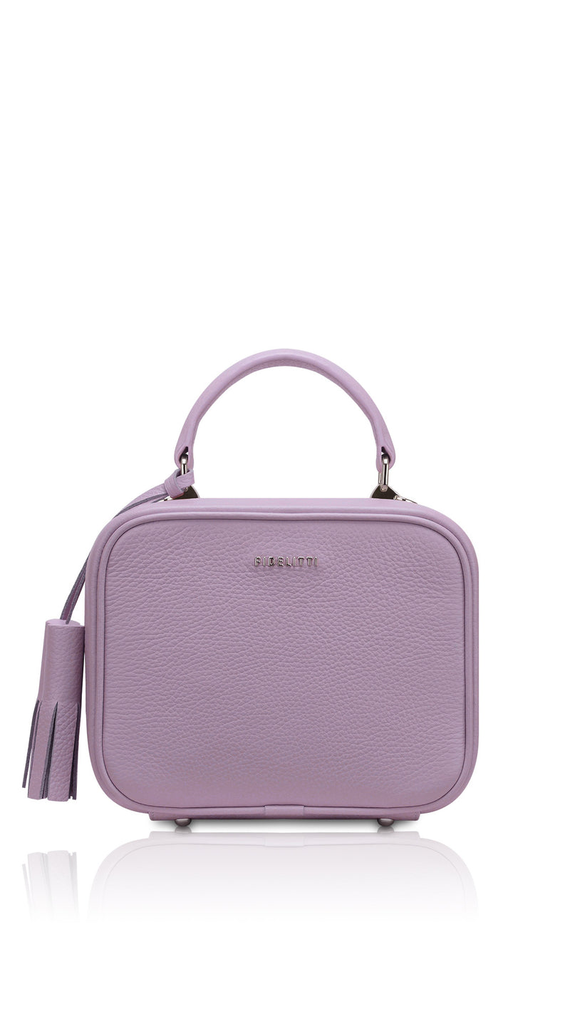 Woman Leather Crossbody Bag BonBon Plum
