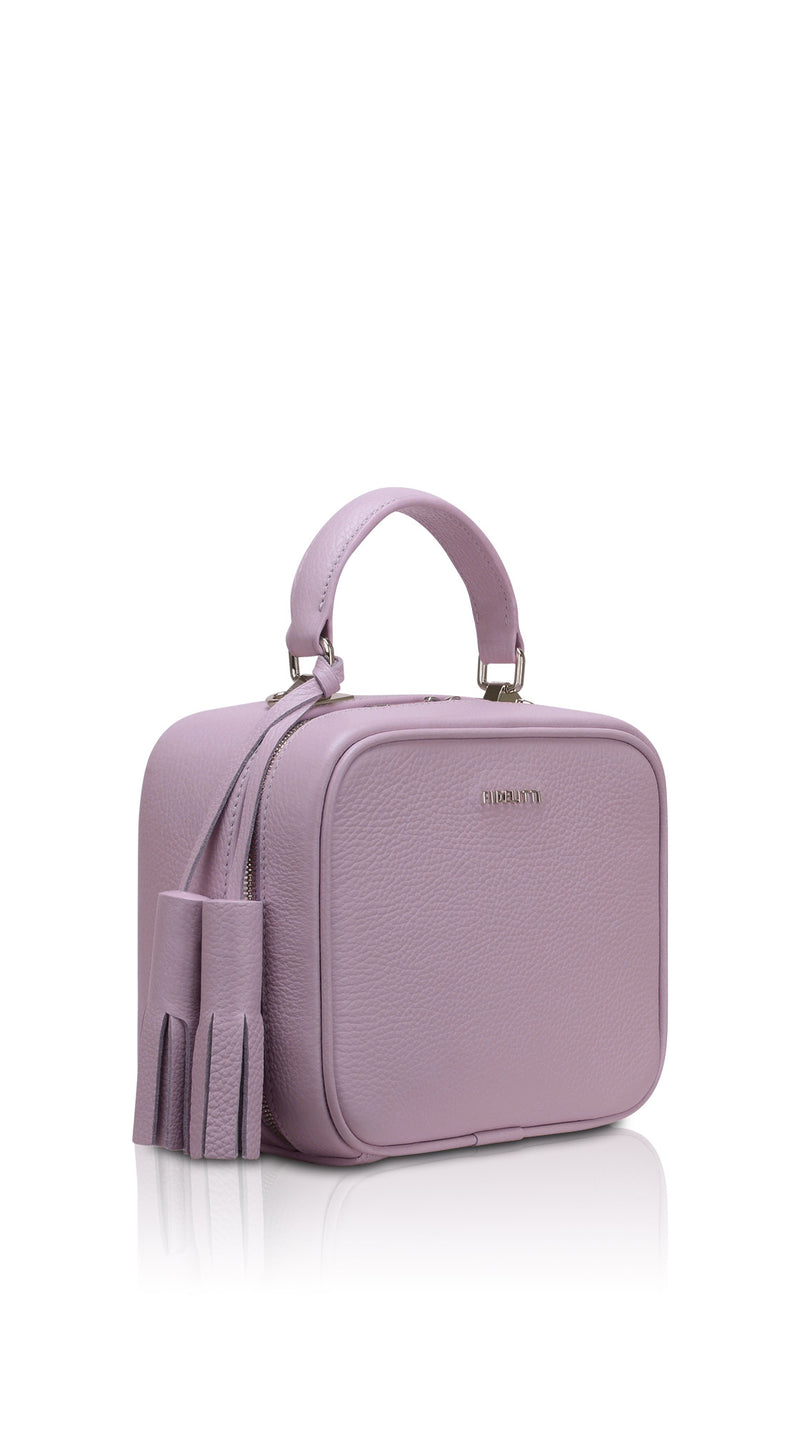 Woman Leather Crossbody Bag BonBon Plum