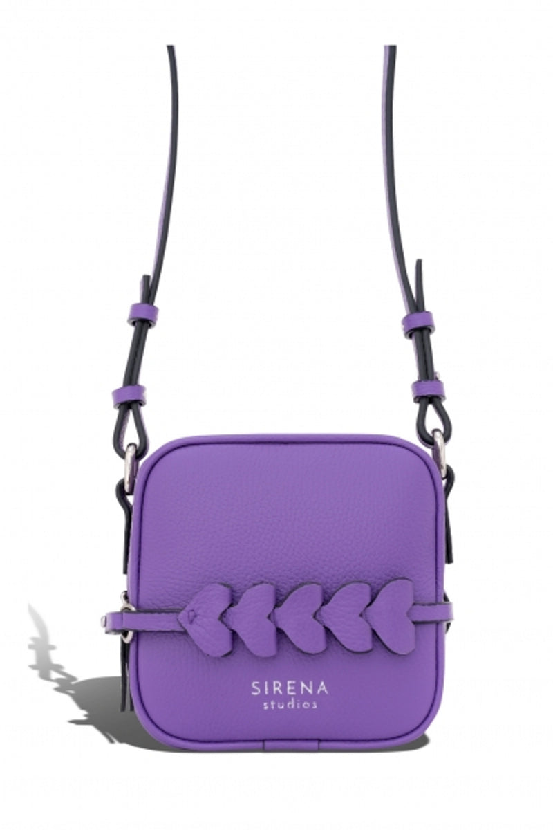 Woman Leather Bag Lady Anne CUORE Purple