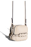 Woman Leather Bag Lady Anne CUORE Soft Beige