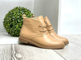 Women Demi-season Leather Boots 1502 Beige