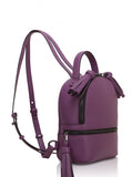Woman Leather Backpack Lady Anne 'GO GO'  Blue Violet