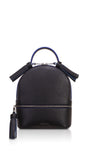 Woman Leather Backpack Lady Anne 'GO GO' Black & Red