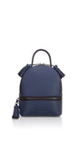 Woman Leather Backpack Lady Anne 'GO GO' Mini Blue Violet