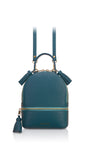 Woman Leather Backpack Lady Anne 'GO GO' Mini Teal