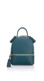 Woman Leather Backpack Lady Anne 'GO GO' Mini Teal